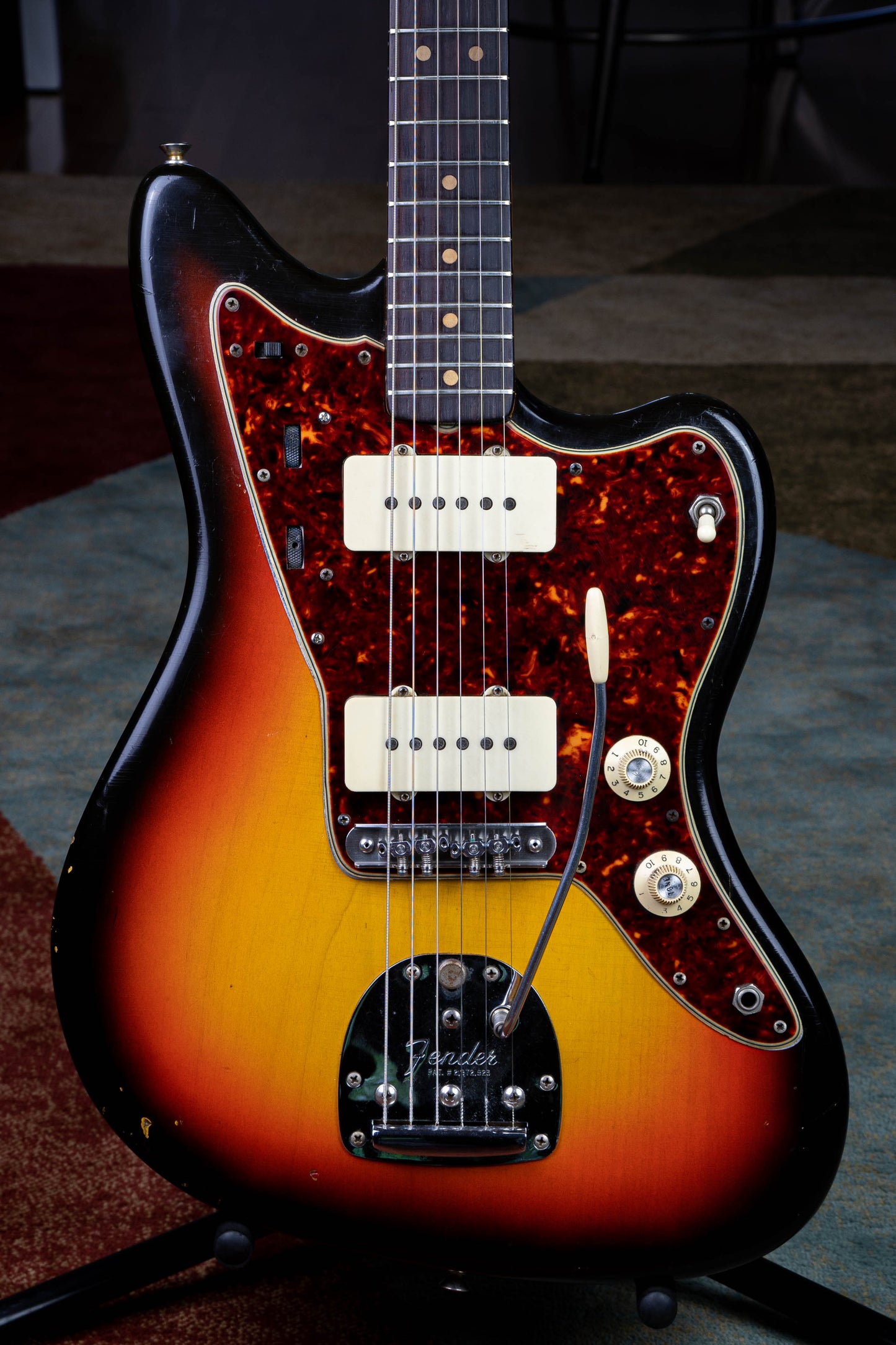 Fender Jazzmaster 1965 sunburst ~>Clay dots<~ (all original!) perfect setup w/Gilded treatment!!~~