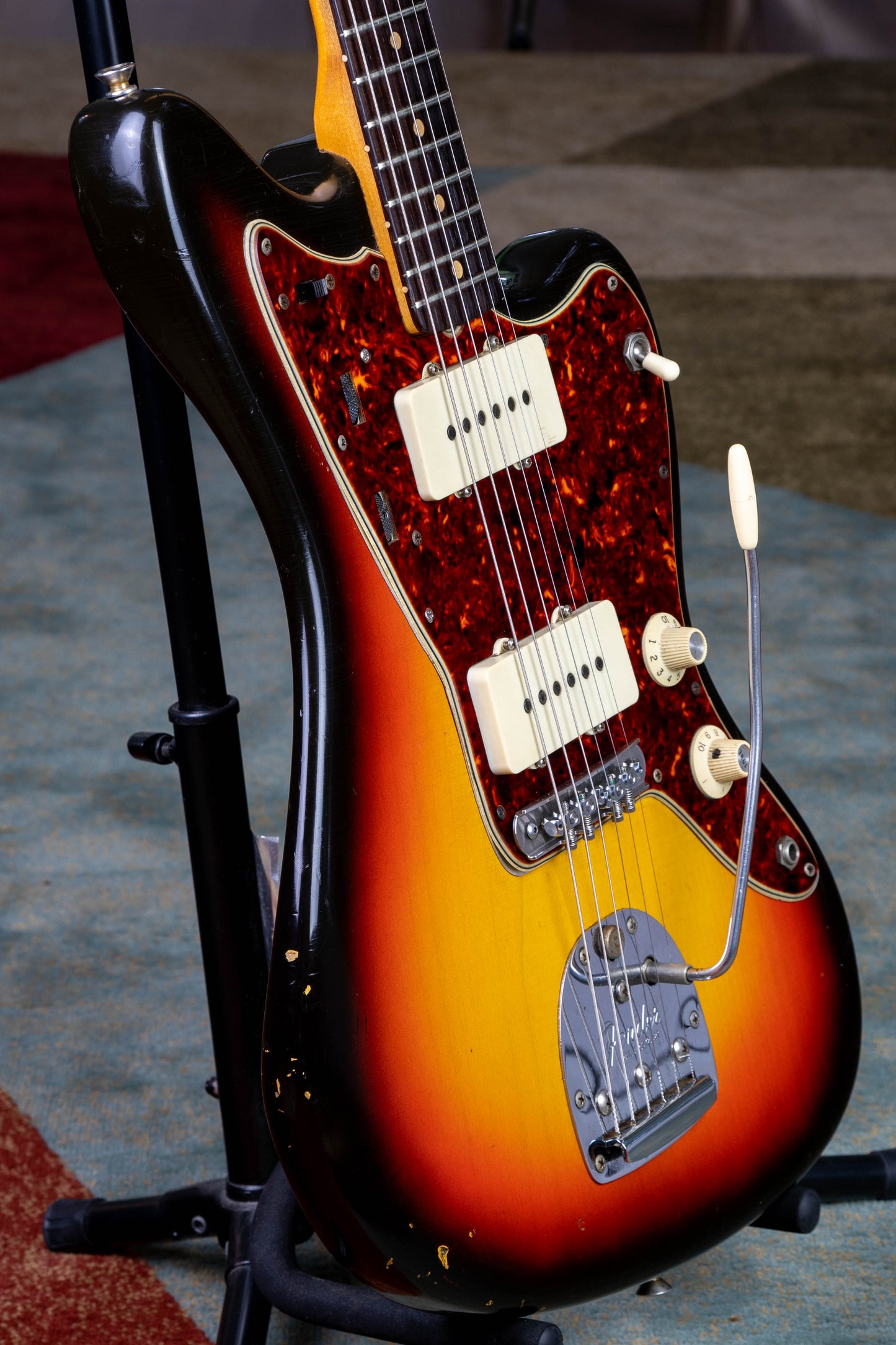 Fender Jazzmaster 1965 sunburst ~>Clay dots<~ (all original!) perfect setup w/Gilded treatment!!~~