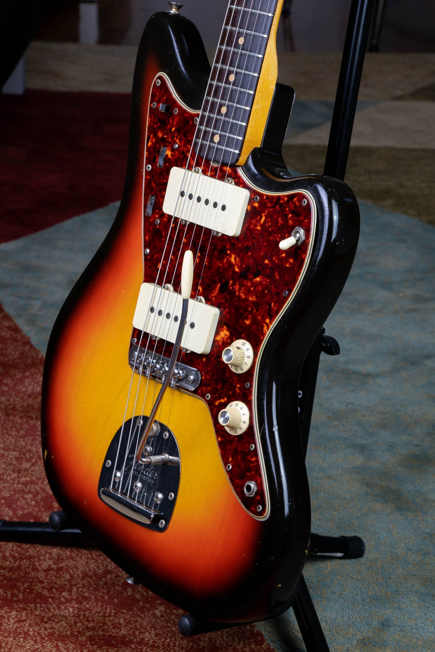 Fender Jazzmaster 1965 sunburst ~>Clay dots<~ (all original!) perfect setup w/Gilded treatment!!~~