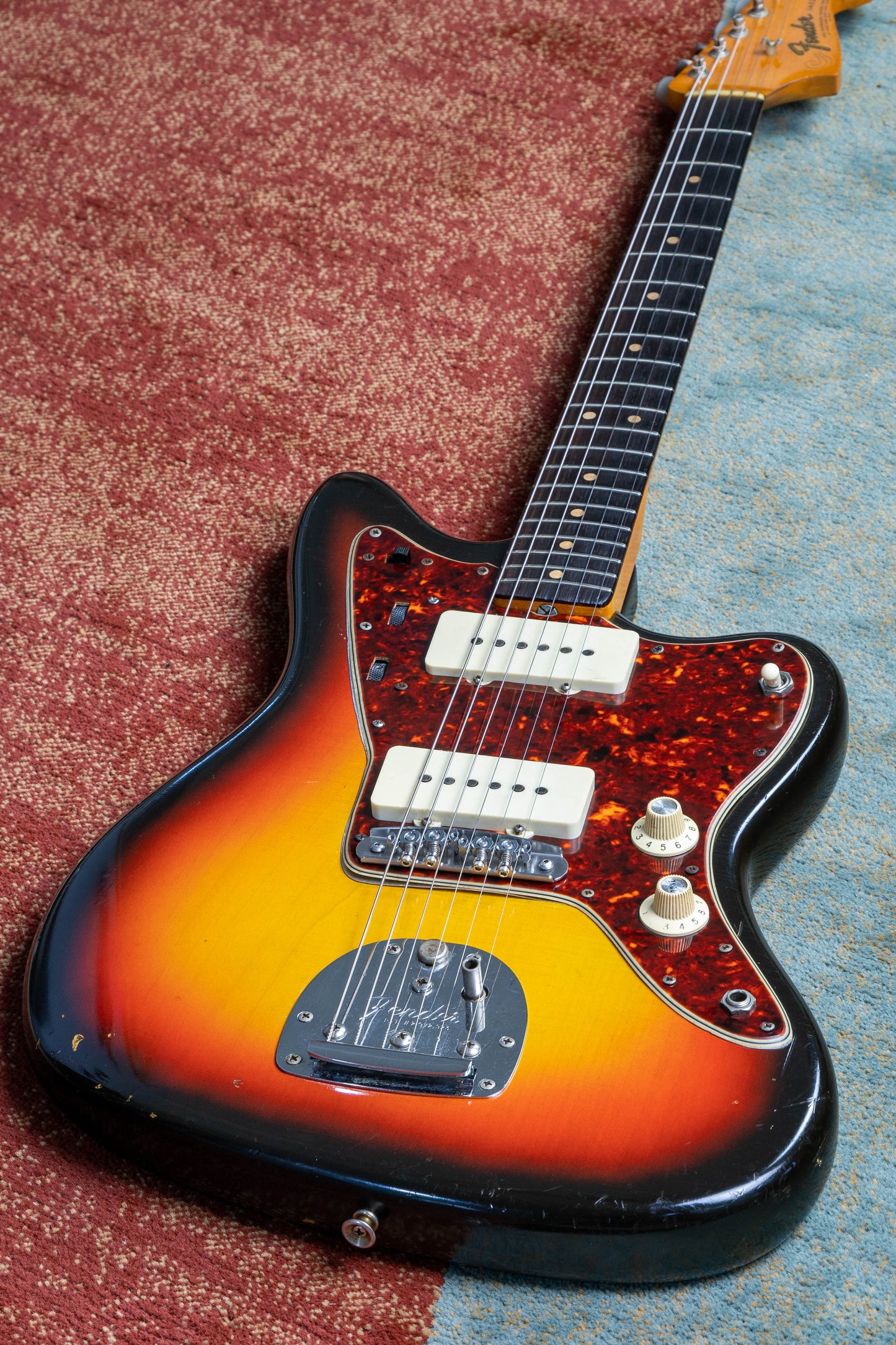 Fender Jazzmaster 1965 sunburst ~>Clay dots<~ (all original!) perfect setup w/Gilded treatment!!~~