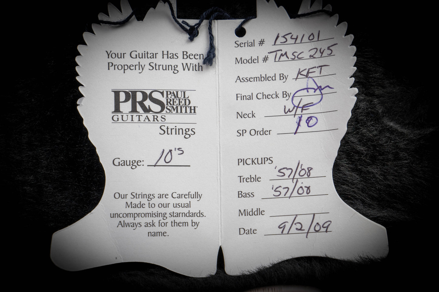 PRS Ted McCarty SC245 10-top McCarty Sunburst 2009