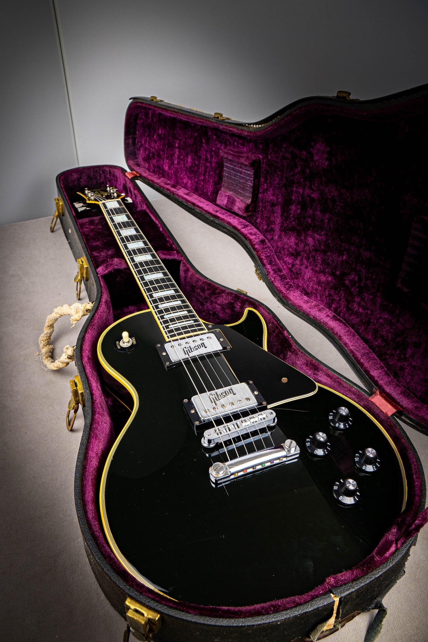Gibson Les Paul Custom Black Beauty 1972 Factory Chrome