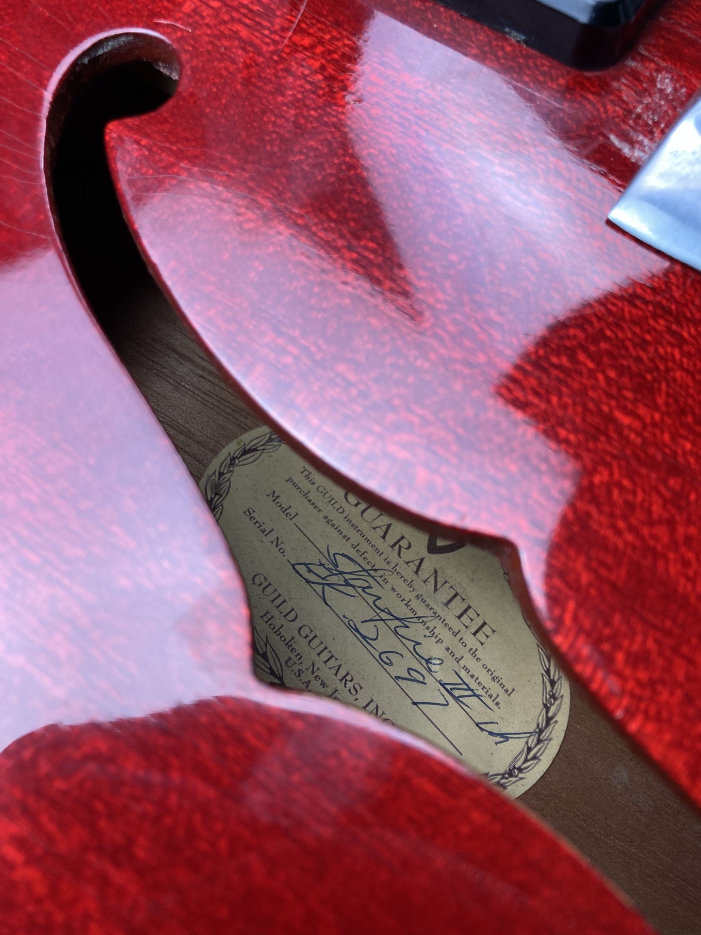 Guild Starfire iii 1967 Cherry.