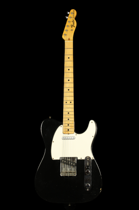 Black Fender Telecaster with Maple Fretboard 1970