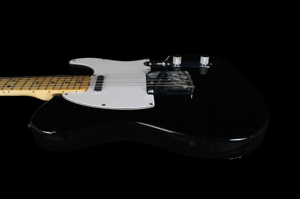 Black Fender Telecaster with Maple Fretboard 1970