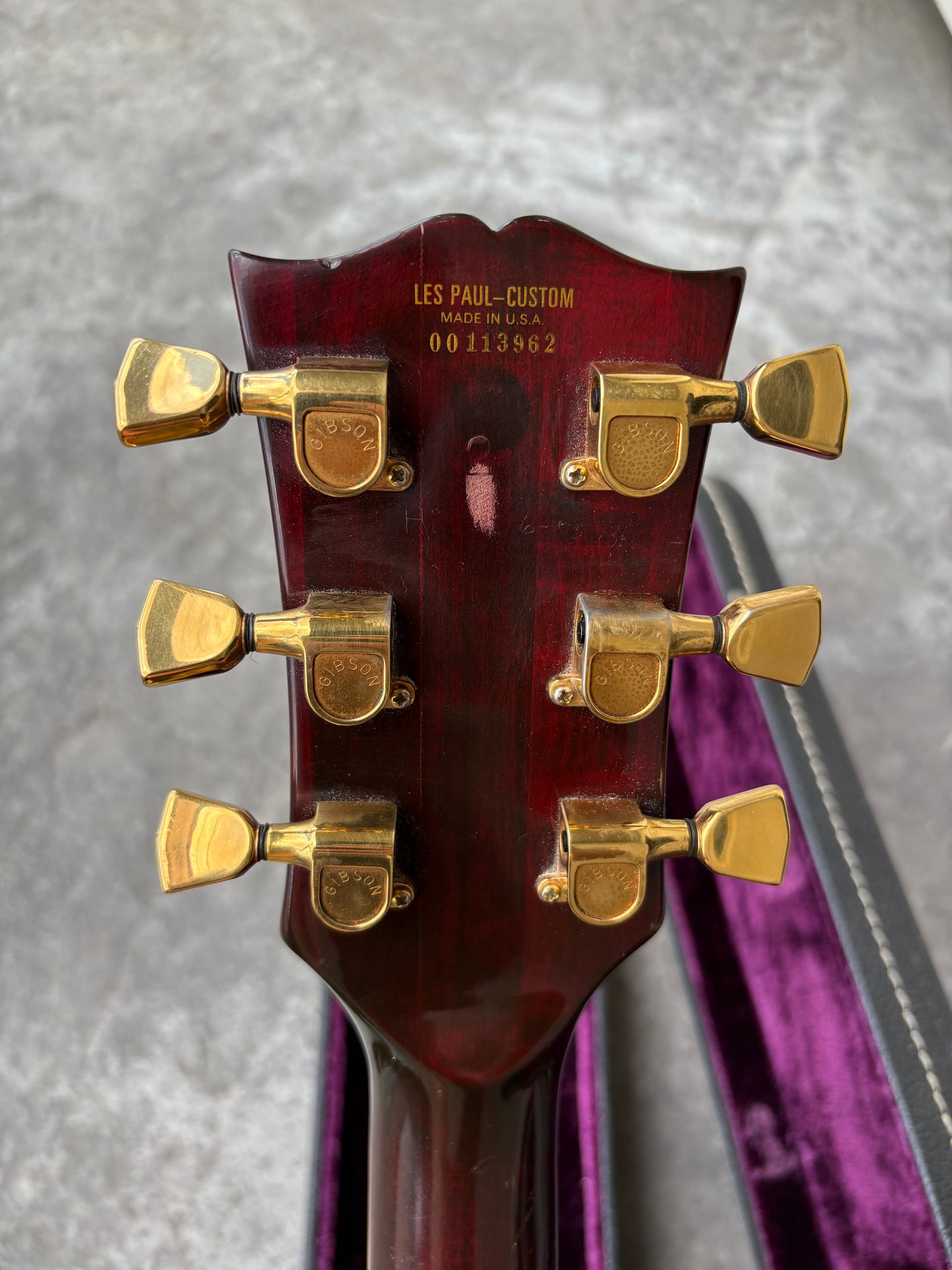 Gibson les Paul custom 1976 wine red