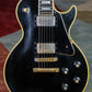Gibson Les Paul Custom 1971 black beauty. (Original T tops and finish!!~W/OHSC) side of neck repair