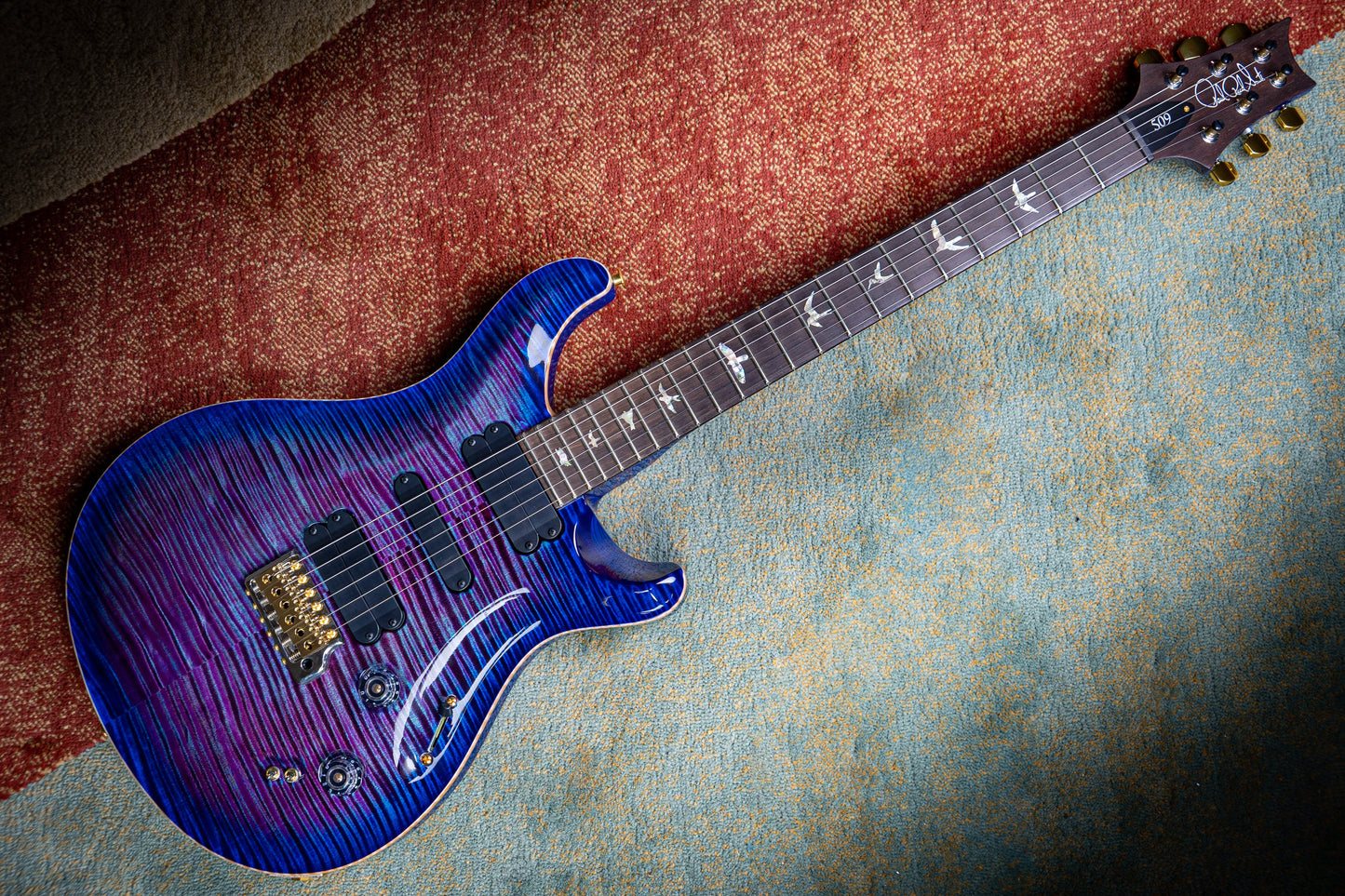 PRS 509 Wood Library 2022 Violet Blue Burst