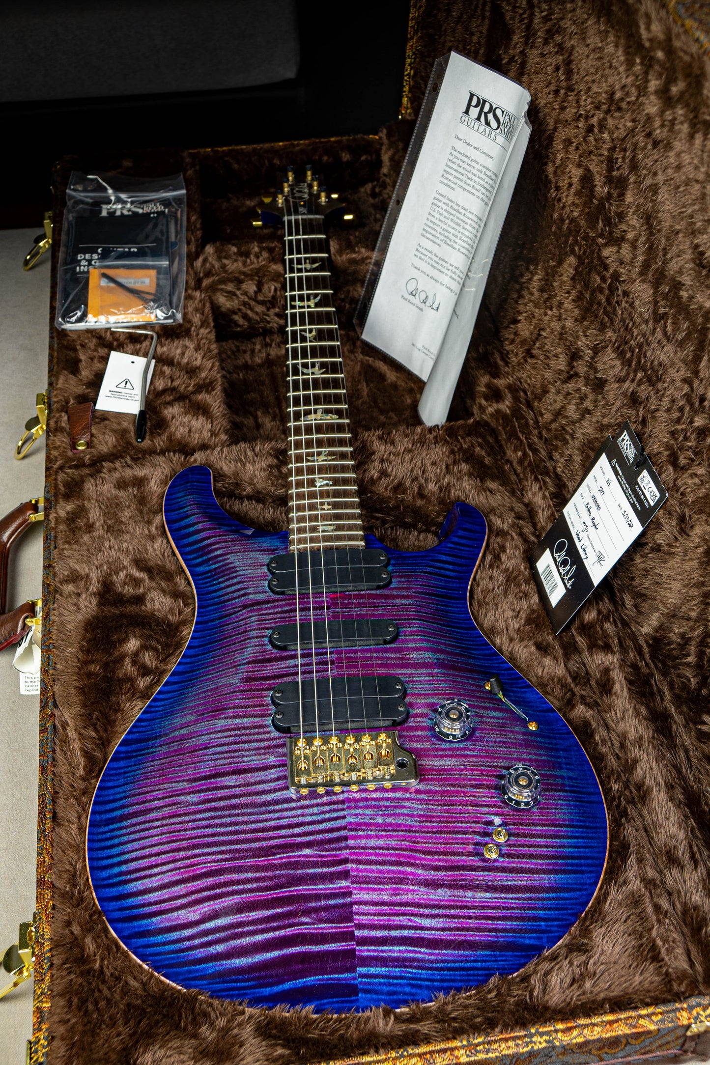 PRS 509 Wood Library 2022 Violet Blue Burst